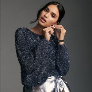 Anthropologie Eyelash Pullover Sweater, XS